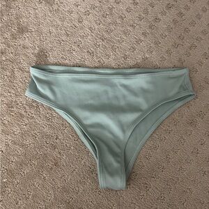 Mint Green Ribbed Bikini Bottom